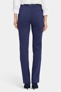 Slim Trouser Navy Jersey | Evening Tide | Pants | NYDJ