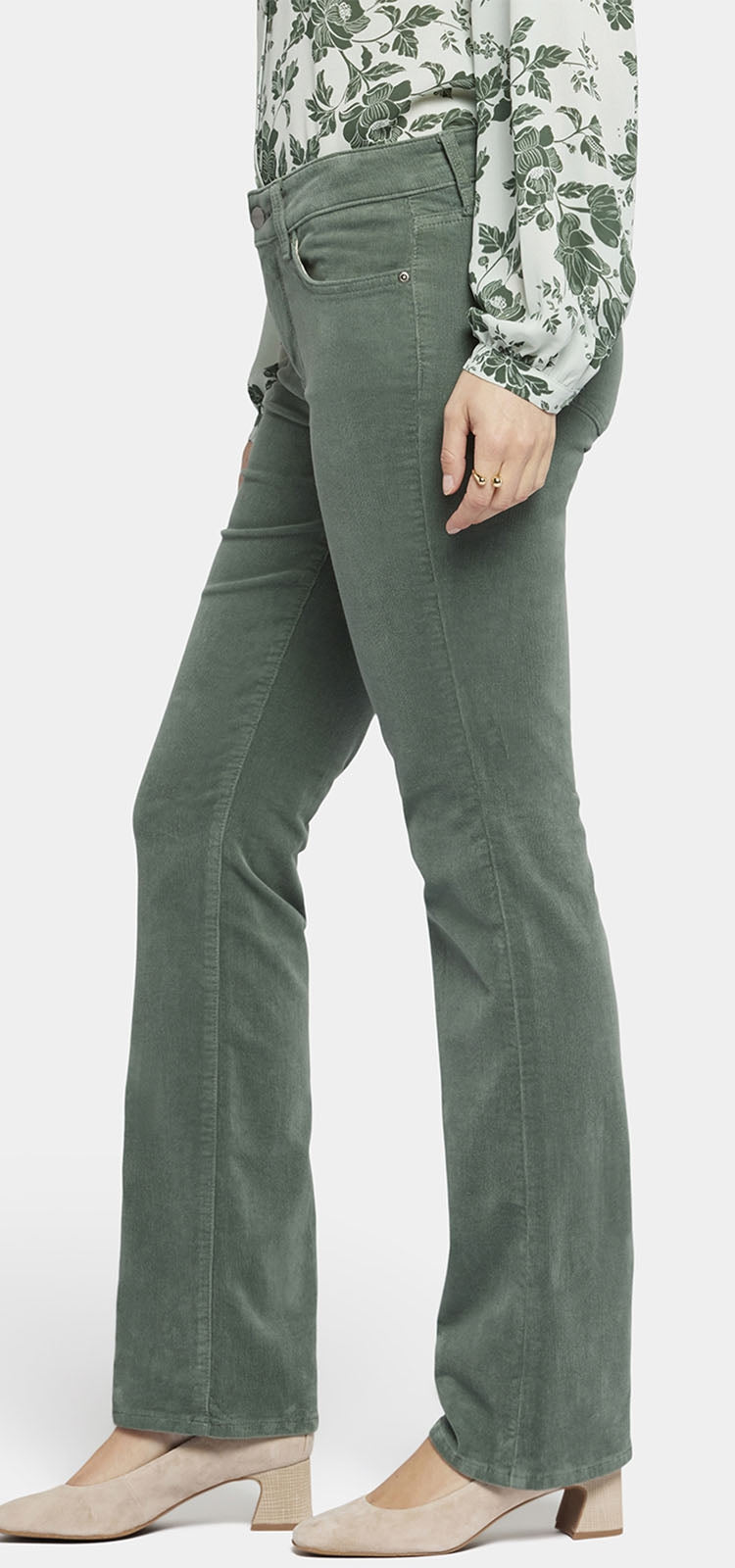 Marilyn Straight Corduroy Trouser | Sage Leaf | Pants | NYDJ