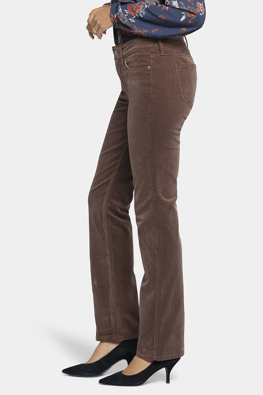 Marilyn Straight Corduroy Trouser | Mink | Pants | NYDJ