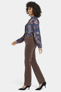 Marilyn Straight Corduroy Trouser | Mink | Pants | NYDJ