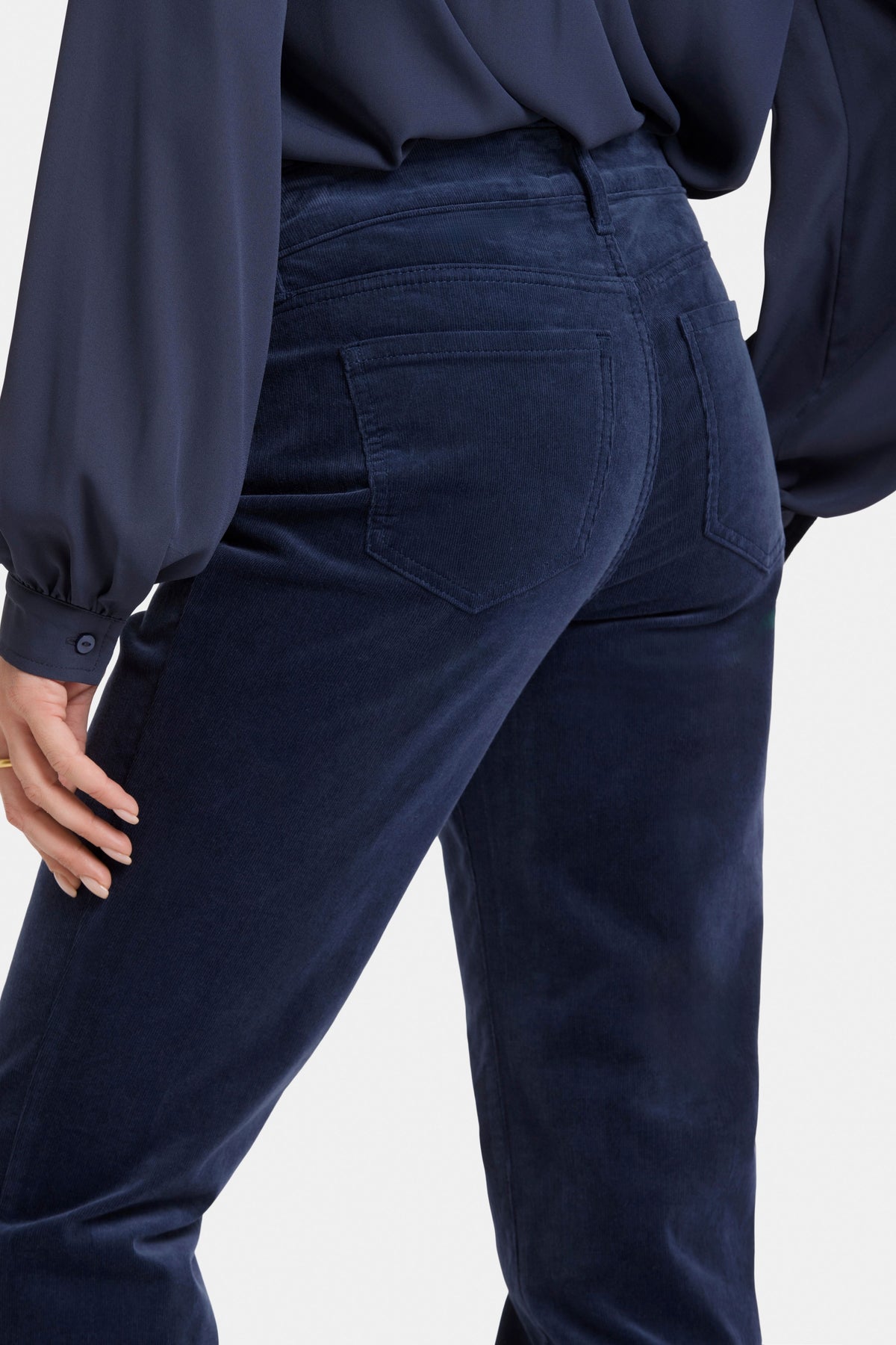 Marilyn Straight Corduroy Trouser | Starless Sky | Pants | NYDJ