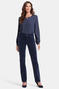 Marilyn Straight Corduroy Trouser | Starless Sky | Pants | NYDJ