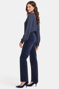 Marilyn Straight Corduroy Trouser | Starless Sky | Pants | NYDJ