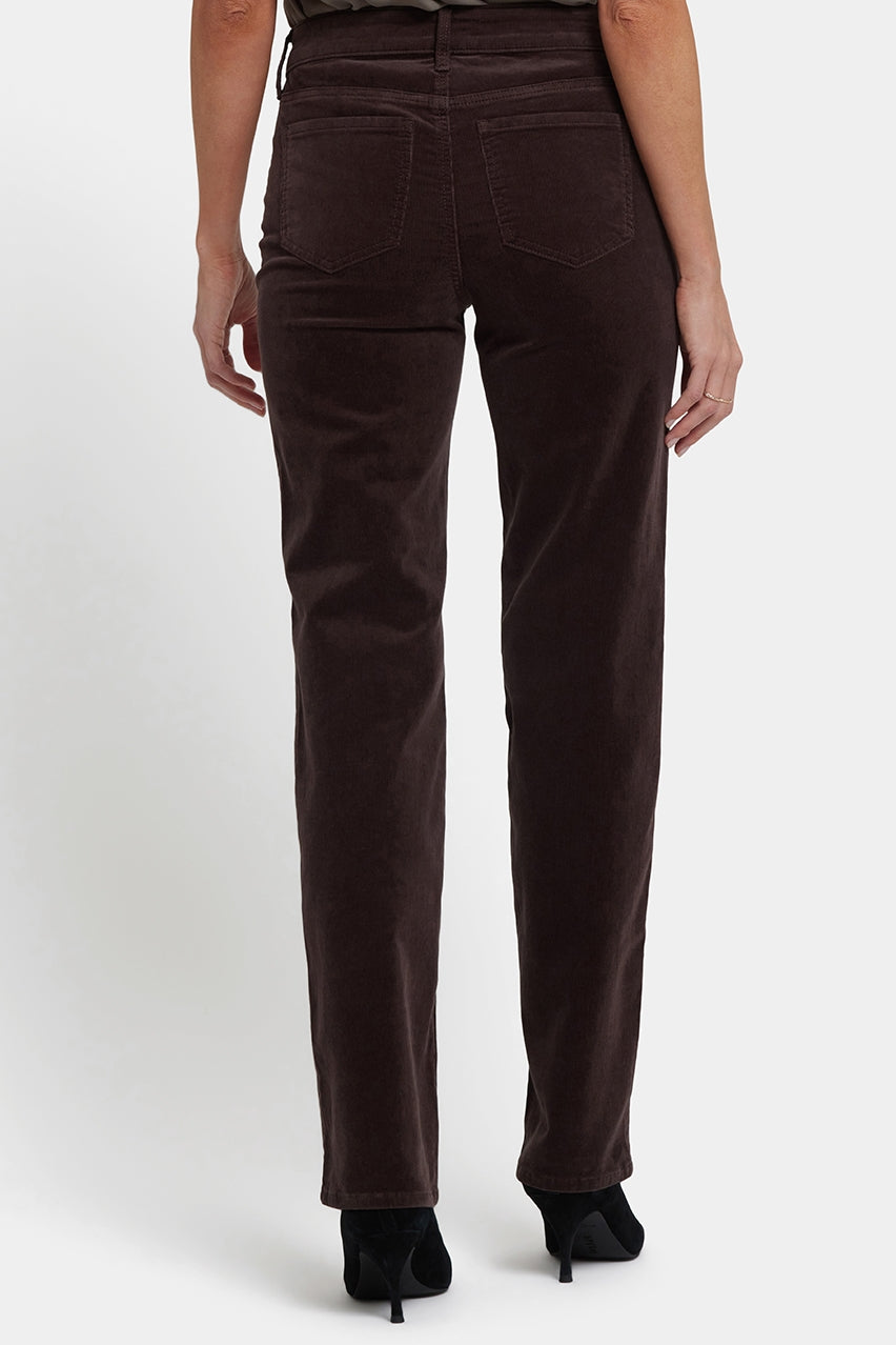 Marilyn Straight Corduroy Pants | Bitter Chocolate | Pants | NYDJ