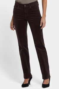 Marilyn Straight Corduroy Pants | Bitter Chocolate | Pants | NYDJ