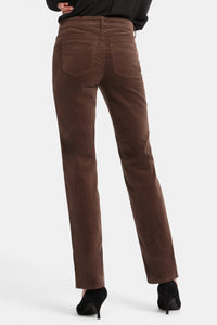 Marilyn Straight Corduroy Trouser | Coffee Bean | Pants | NYDJ