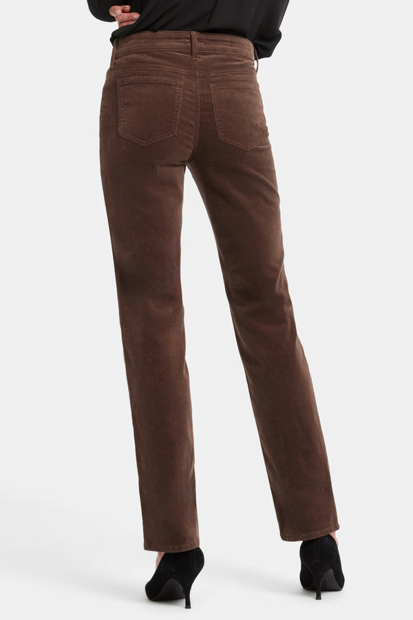 Marilyn Straight Corduroy Trouser | Coffee Bean | Pants | NYDJ