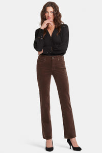 Marilyn Straight Corduroy Trouser | Coffee Bean | Pants | NYDJ