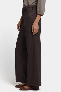 Coated Teresa Wide Leg Jeans | Peppercorn Coated | Denim | NYDJ