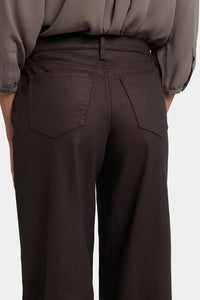 Coated Teresa Wide Leg Jeans | Peppercorn Coated | Denim | NYDJ