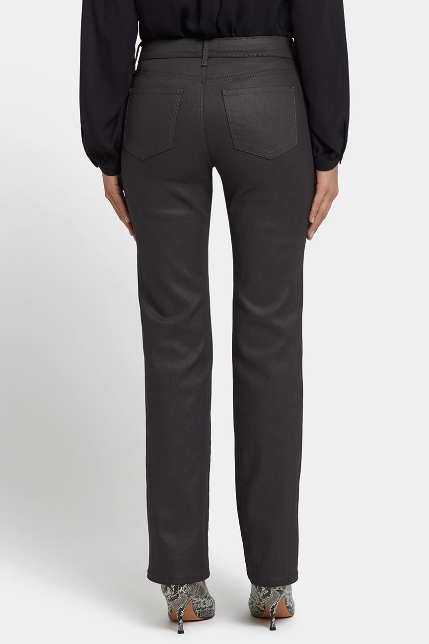 Coated Marilyn Straight Jeans | Vintage Barnwood Coated | Pants | NYDJ