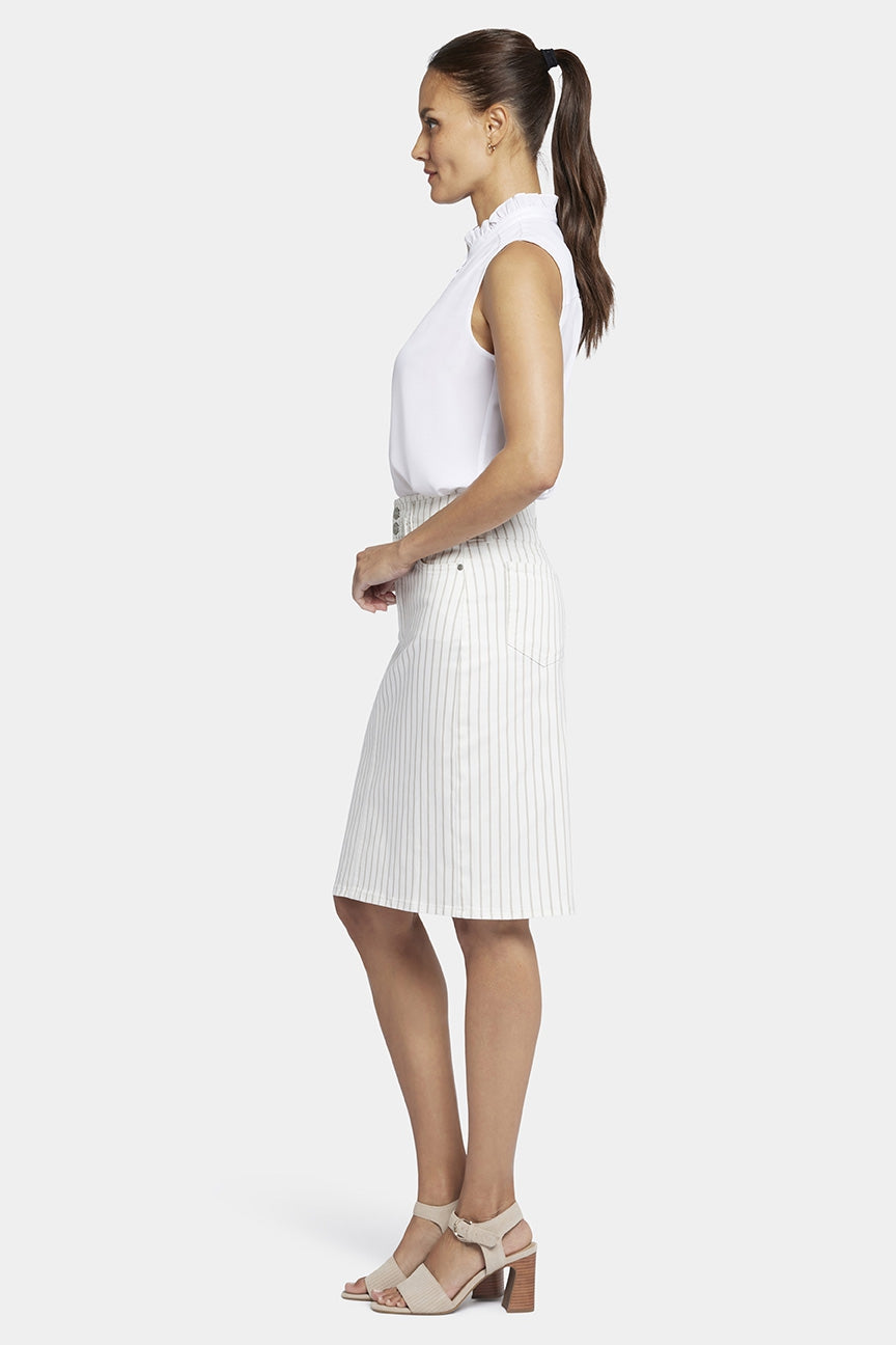 High Waist Skirt | Beach Cruise Stripe | Skirt | NYDJ