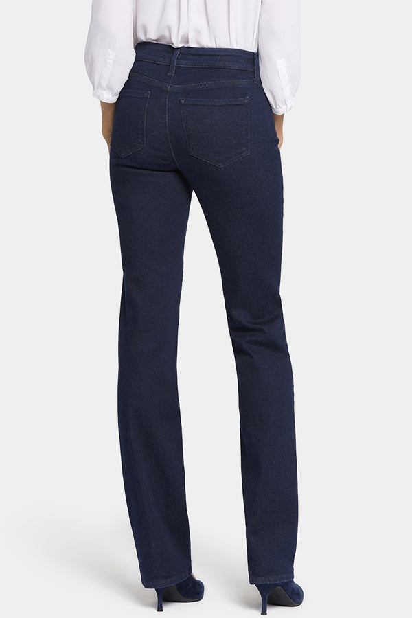Marilyn Straight Jeans Donkerblauw Premium Denim | Rinse