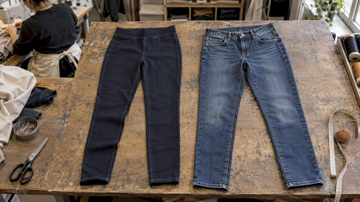 Jegging vs jeans: het verschil in materiaal, pasvorm en stijl - NYDJ