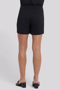 Skort In Ponte Knit | Black | Pants | NYDJ