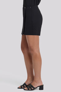 Skort In Ponte Knit | Black | Pants | NYDJ