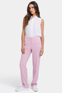 Marilyn Straight Pants In Stretch Linen | Pink Nectar | Pants | NYDJ