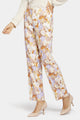 Marilyn Trouser Floral Print Stretch Linen | Sunset Grove | Pants | NYDJ