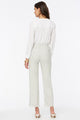 Wide Leg Ankle Trouser Striped Stretch Linen | Slubby Stripe | Pants | NYDJ