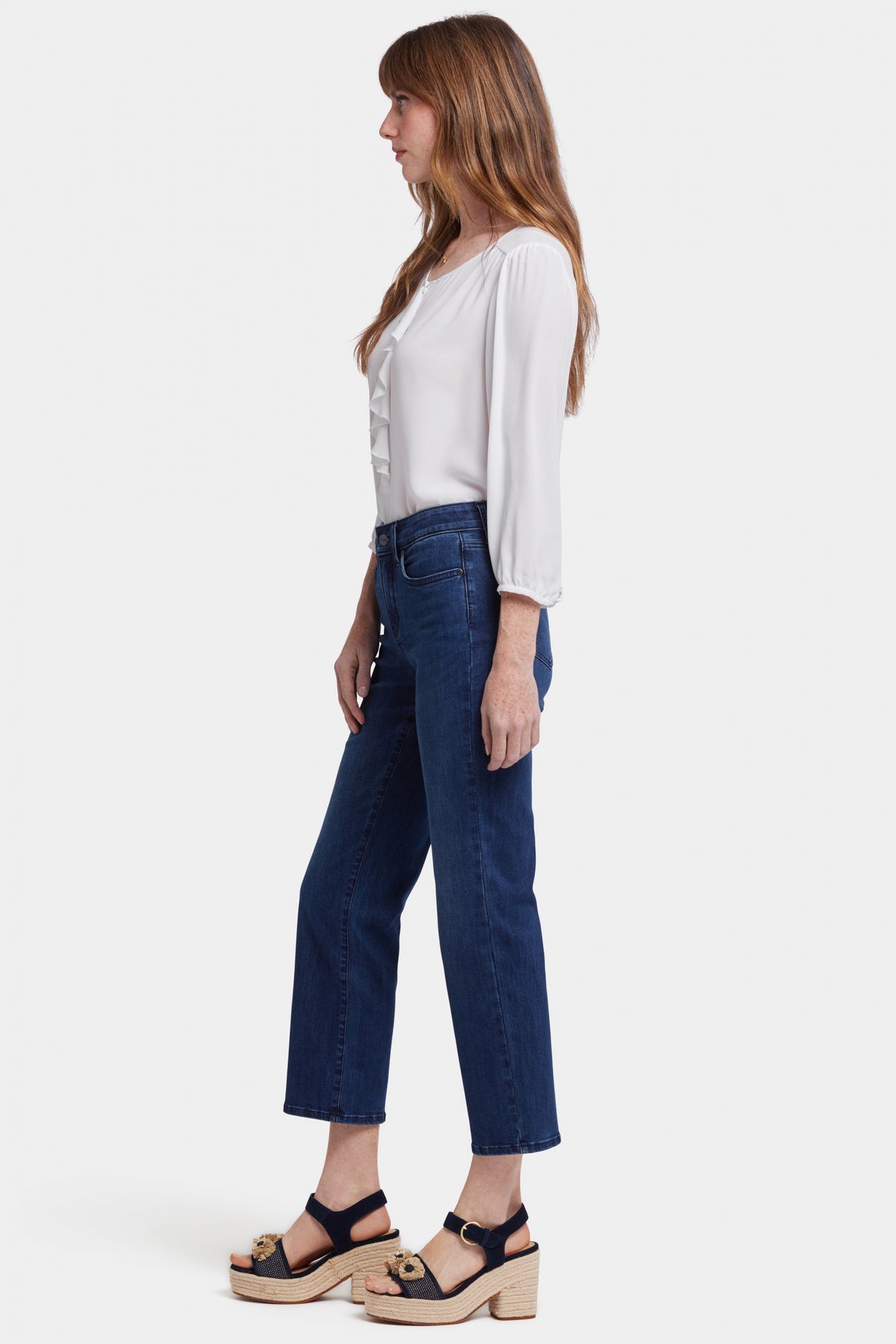 Marilyn Straight Ankle Jeans In Cool Embrace® Denim | Ibiza Blues | Denim | NYDJ