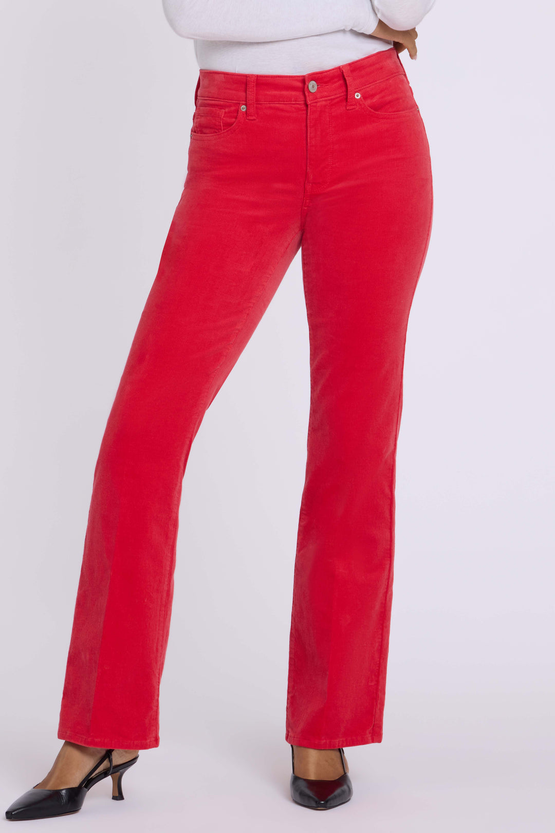 Brooklyn Bootcut Broek In Corduroy | Camellia