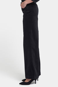 Teresa Wide Leg Trouser Black Corduroy | Black | Non Denim | NYDJ