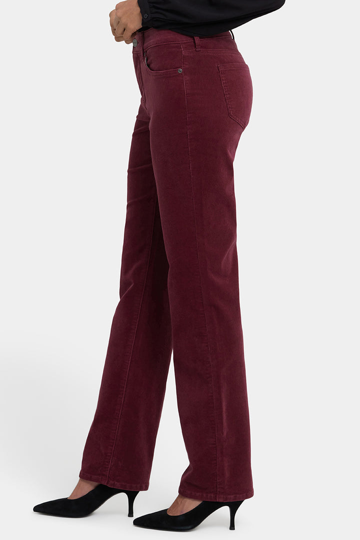 Marilyn Straight Corduroy Pants | Sienna Red