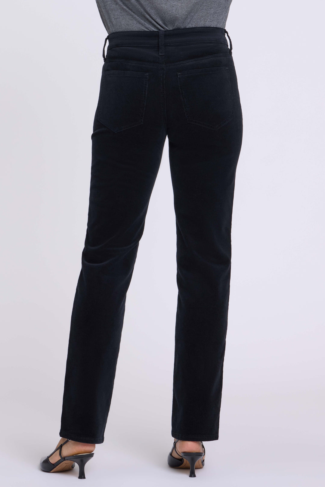 Marilyn Straight Corduroy Pants | Black