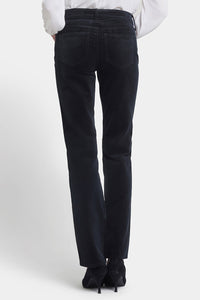 Marilyn Straight Corduroy Trouser Black | Black | Pants | NYDJ