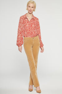 Marilyn Straight Corduroy Trouser Yellow | Crossroads | Pants | NYDJ