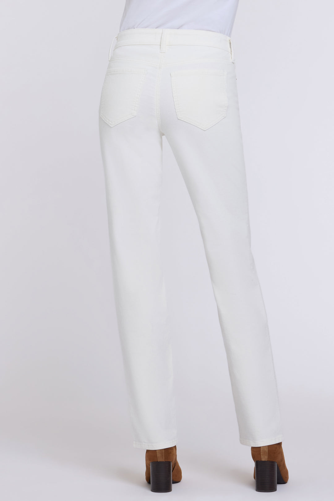 Marilyn Straight Pants In Stretch Corduroy | Vintage White