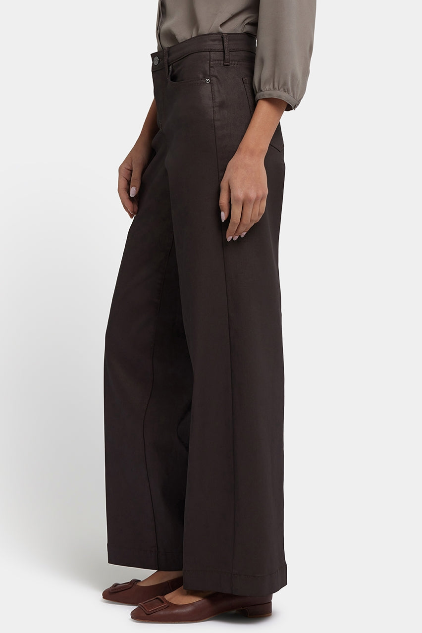 Teresa Wide Leg | Peppercorn Coated | Denim | NYDJ