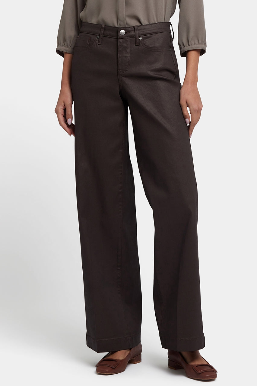 Teresa Wide Leg | Peppercorn Coated | Denim | NYDJ