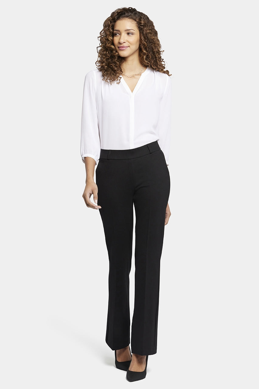 Pull-On Flared Sculpt-Her™ Trouser | Black
