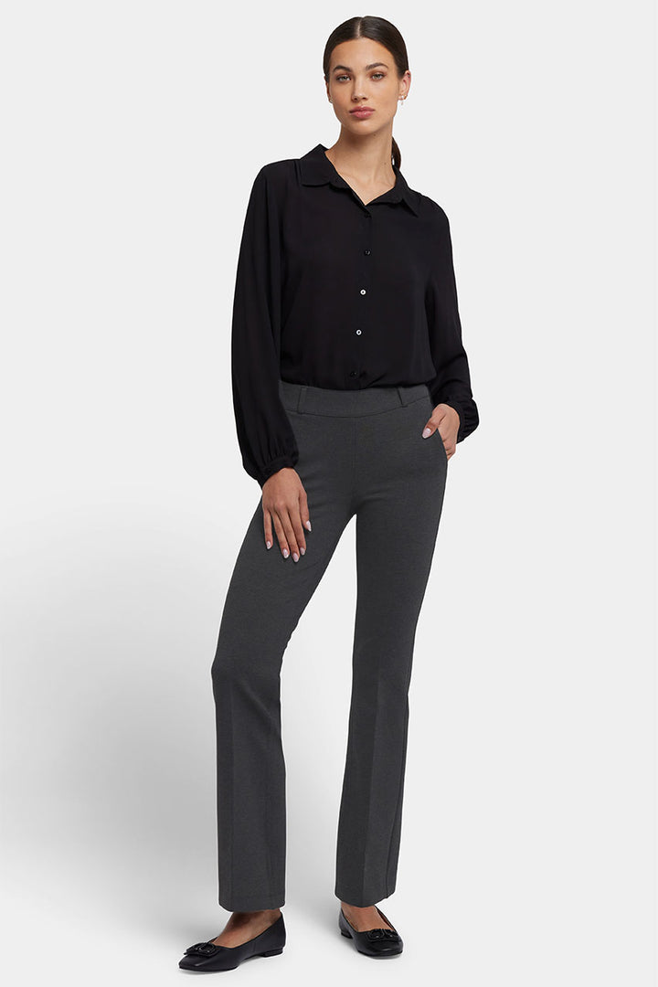 Flare Pull-On Sculpt-Her™ Broek | Charcoal Heather