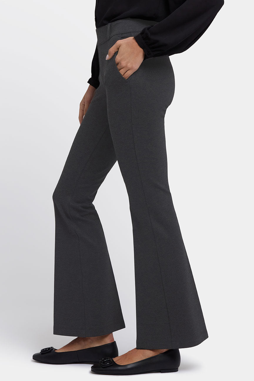 Flare Pull-On Sculpt-Her™ Broek | Charcoal Heather
