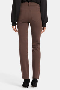 Marilyn Straight Sculpt-Her™ Trouser Brown | Coffee Bean | Pants | NYDJ