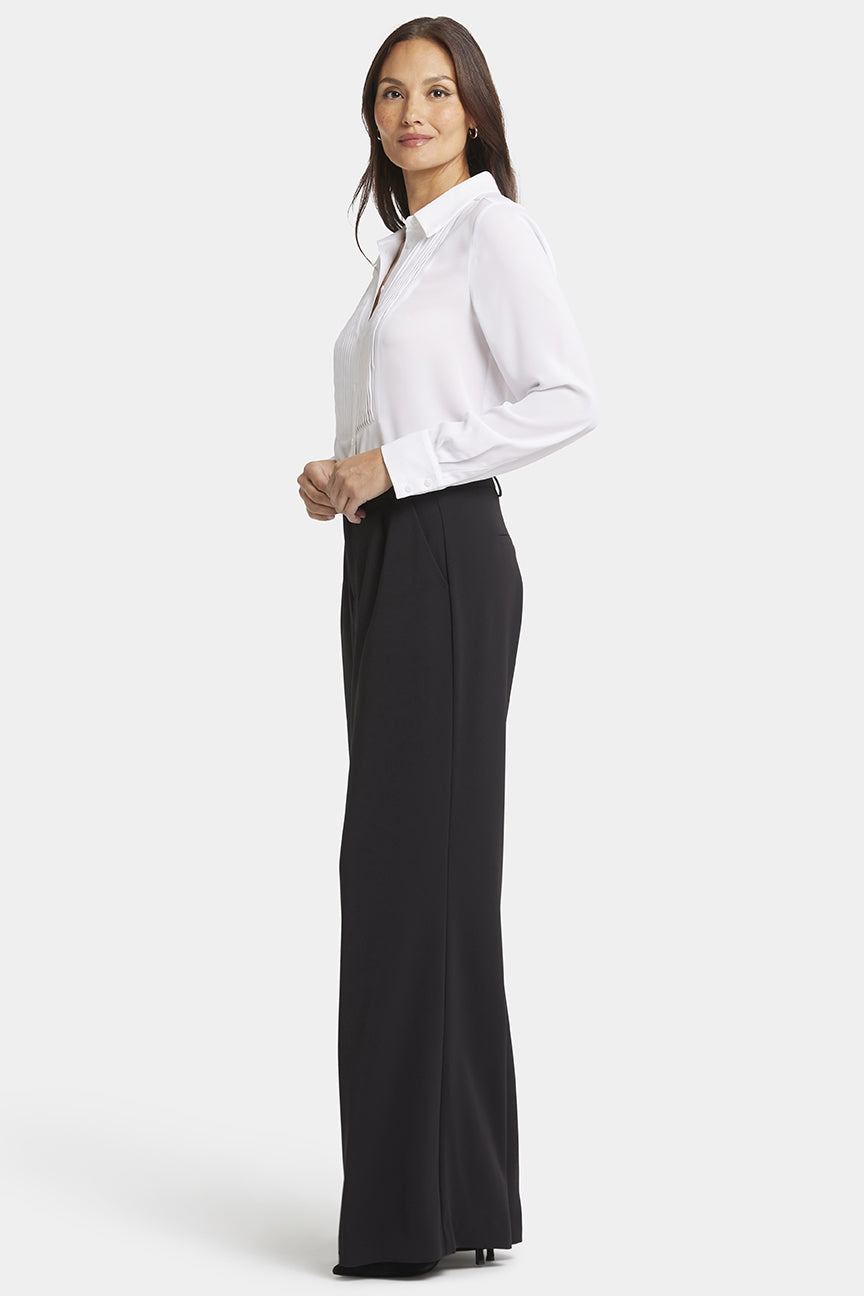 Wide Leg Trouser Black | Black | Trouser | NYDJ