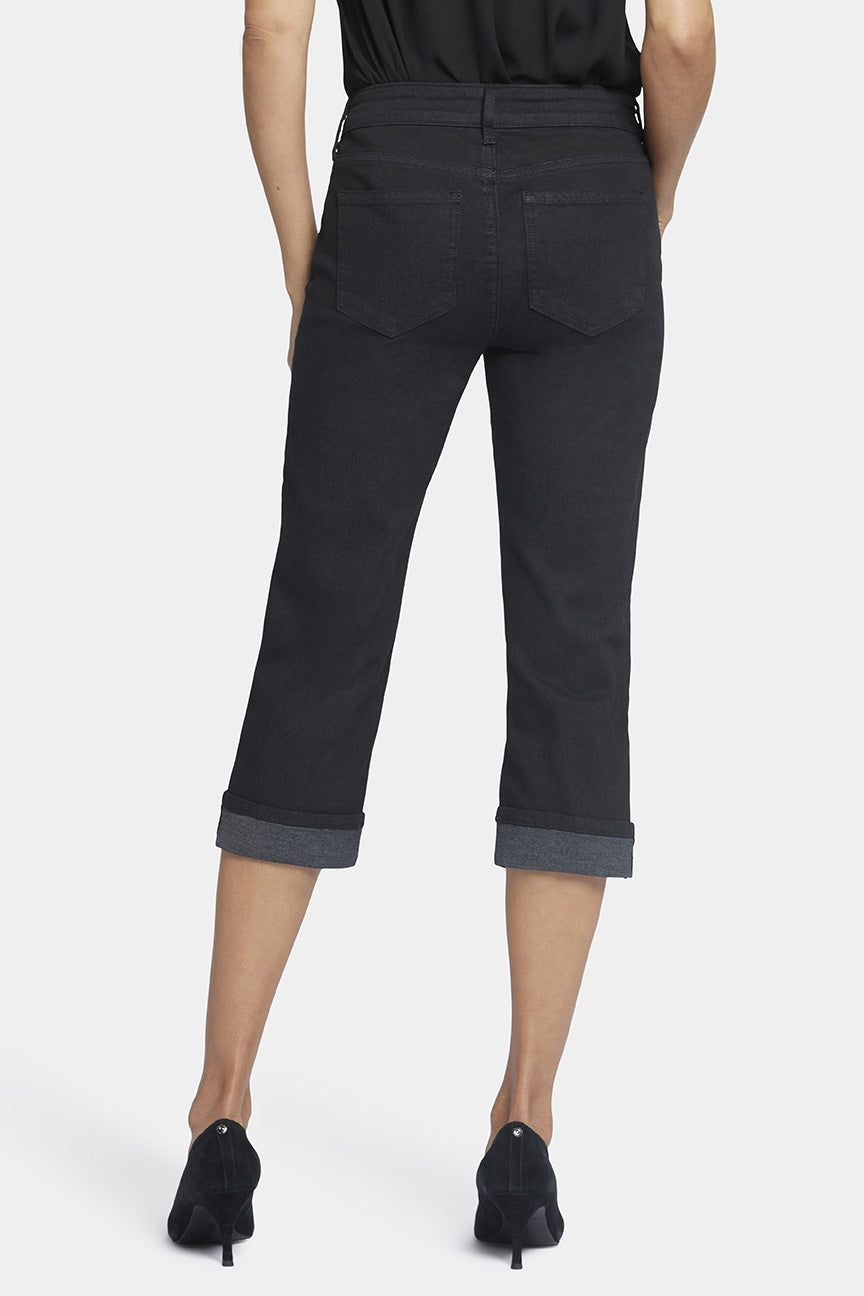 Marilyn Straight Crop Jeans in Cool Embrace® Denim | Black