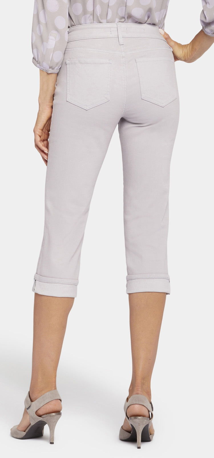 Marilyn Crop Cuff Jeans Grey Cool Embrace® Denim | Pearl Grey | Pants | NYDJ