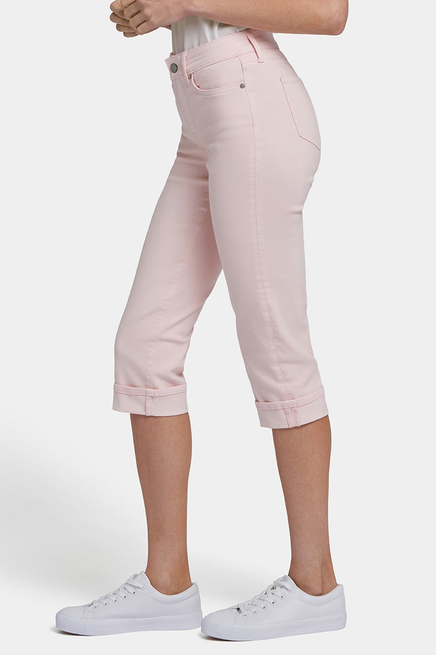 Marilyn Straight Crop Jeans In Cool Embrace® Denim | Crystal Pink