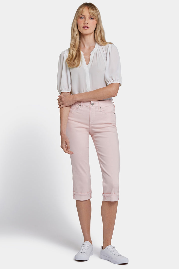 Marilyn Straight Crop Jeans In Cool Embrace® Denim | Crystal Pink