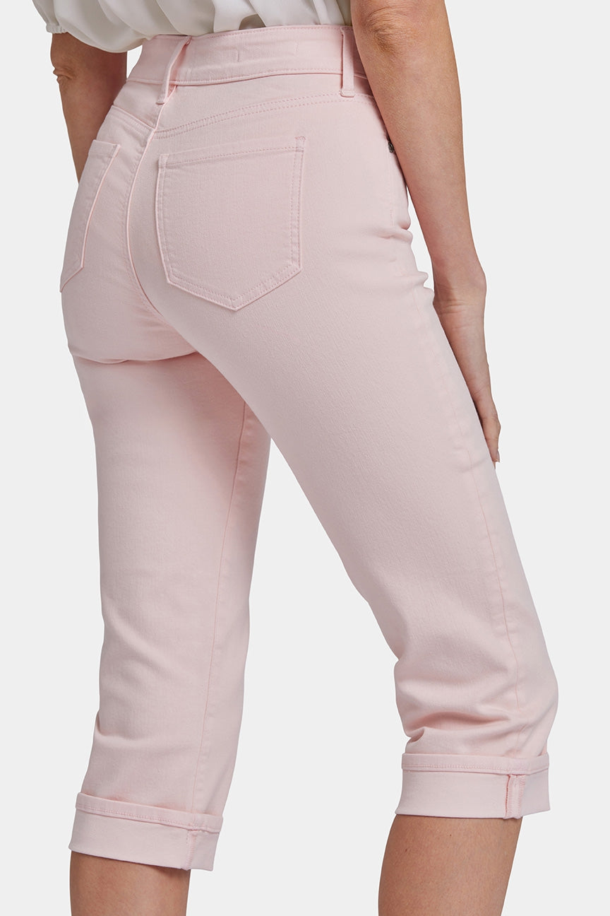 Marilyn Straight Crop Jeans In Cool Embrace® Denim | Crystal Pink