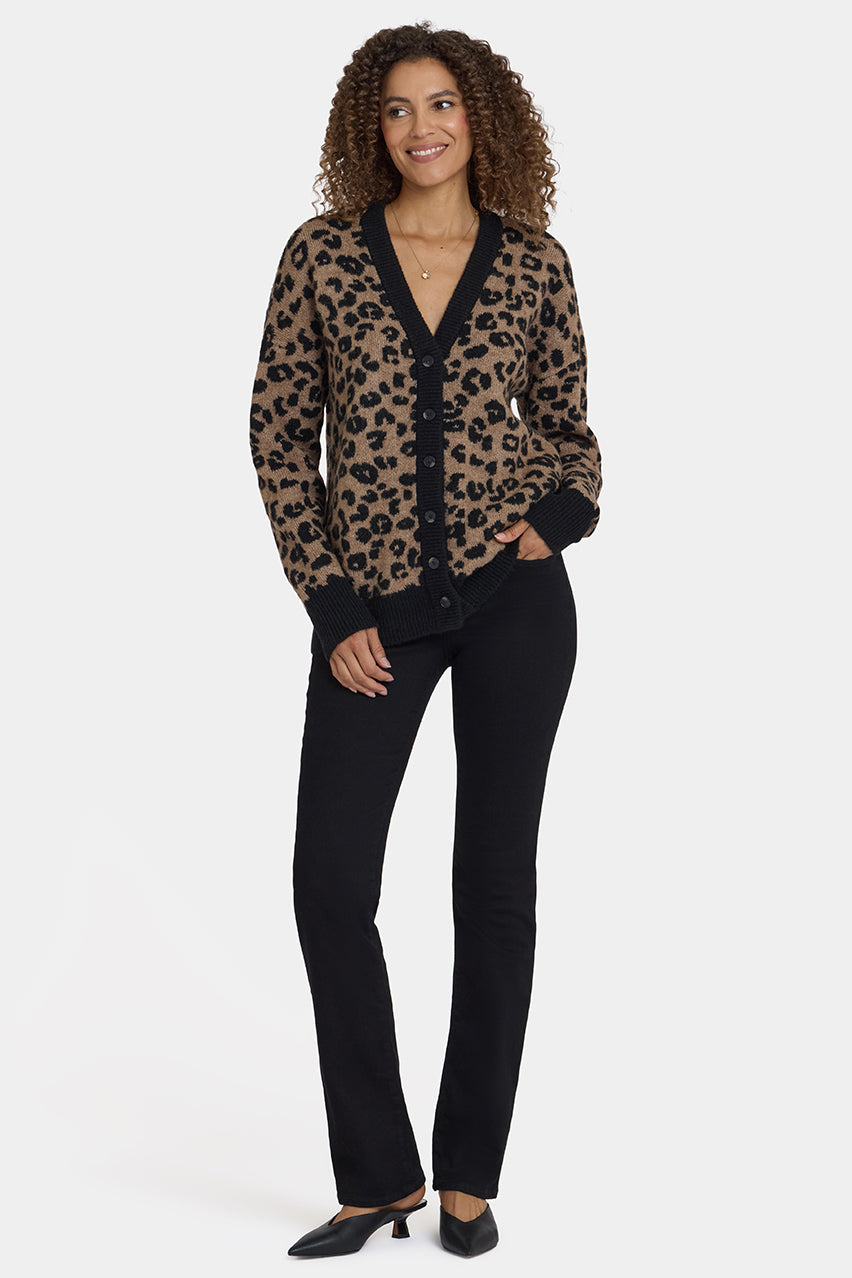 Cheetah Cardigan | Black Combo | Cardigan | NYDJ