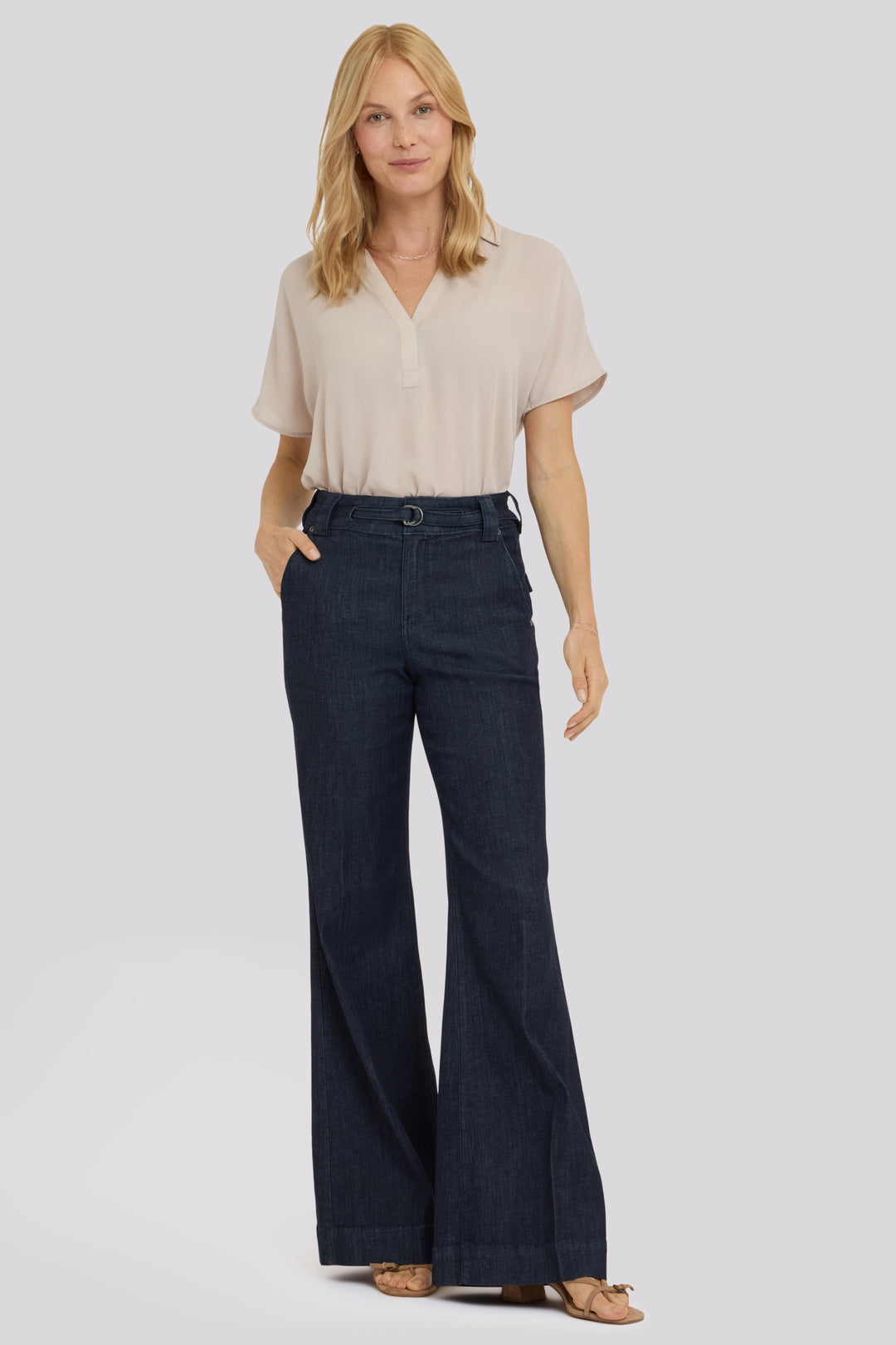 Mia Palazzo Jeans With High Rise | Rinse | Denim | NYDJ