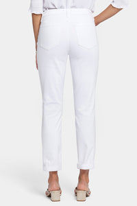 Margot Girlfriend Jeans With Roll Cuffs | Optic White | Pants | NYDJ