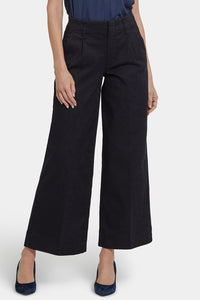 HR Mona Wide Leg Trouser | Black | Pants | NYDJ