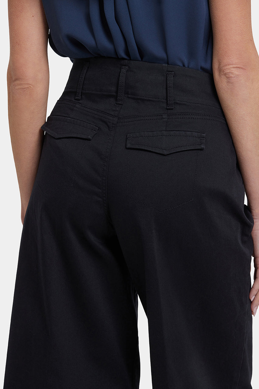 HR Mona Wide Leg Trouser | Black | Pants | NYDJ