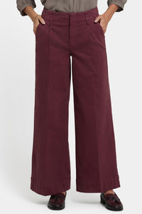 HR Mona Wide Leg Trouser | Sienna Red | Pants | NYDJ