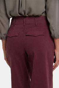 HR Mona Wide Leg Trouser | Sienna Red | Pants | NYDJ
